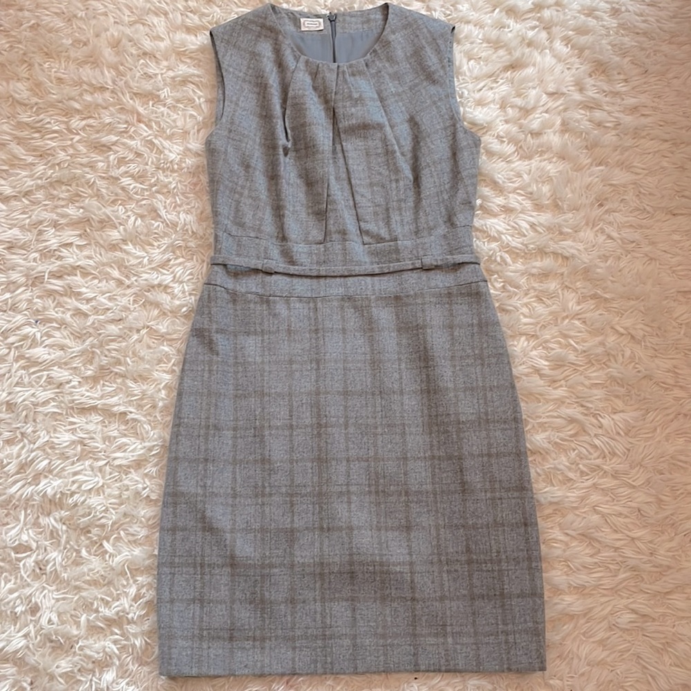 EUC Agnona plaid sheath dress